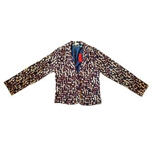 VOICE CHEETAH PRINT BLAZER